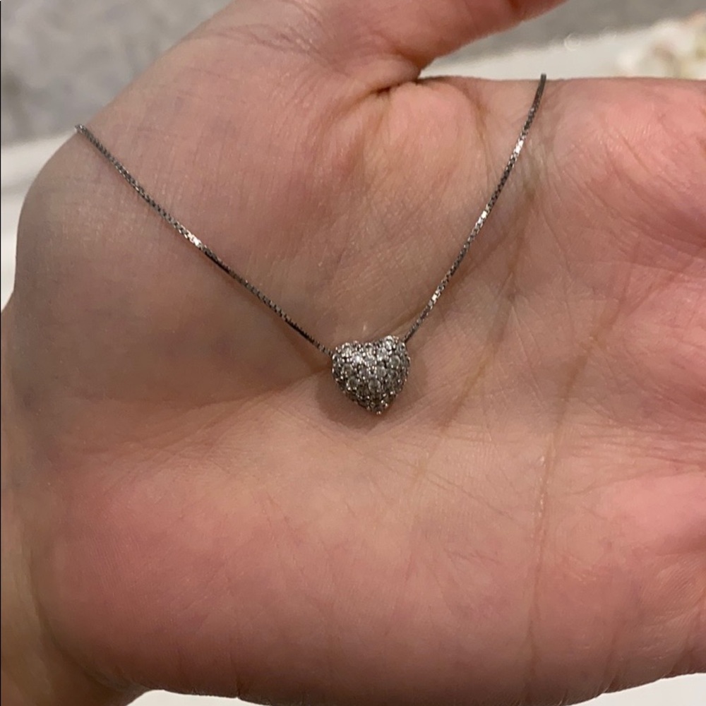 The Bay sterling silver heart necklace